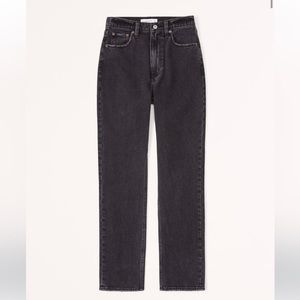 Curve love Black Abercrombie Ankle Straight jeans size 25